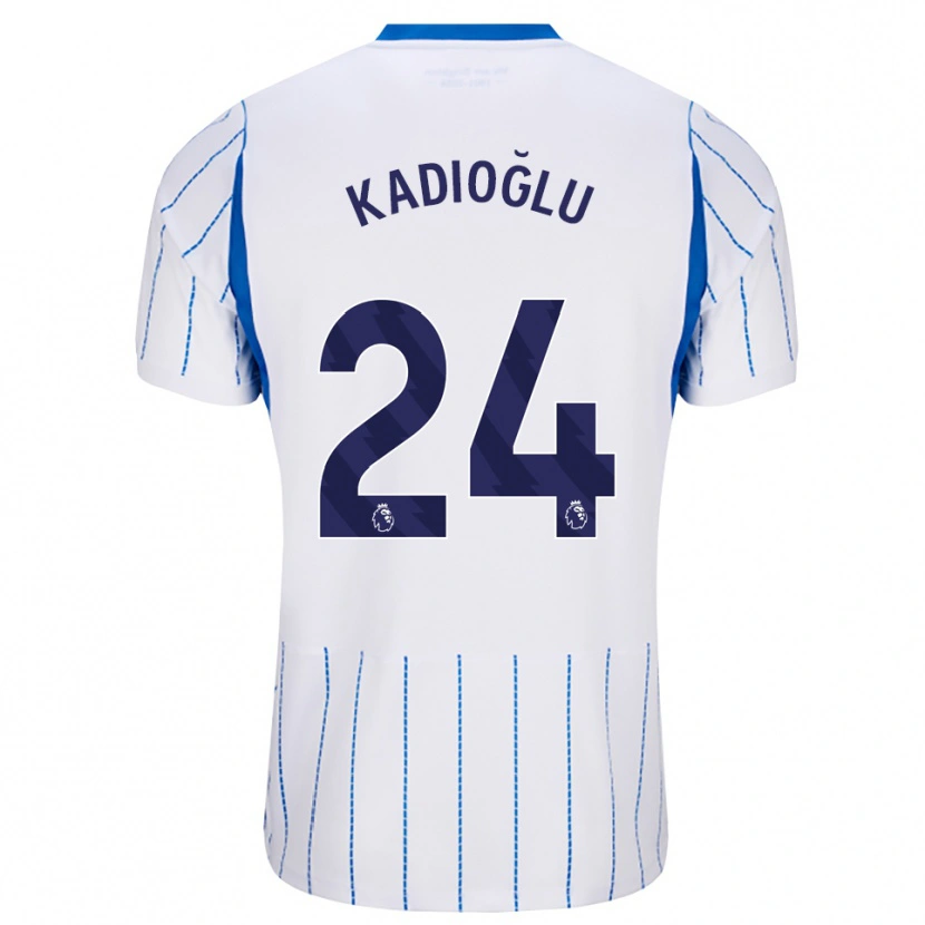 Danxen Dzieci Ferdi Kadıoğlu #24 Niebieski Chaber Biały Wyjazdowa Koszulka 2026/27 Koszulki Klubowe