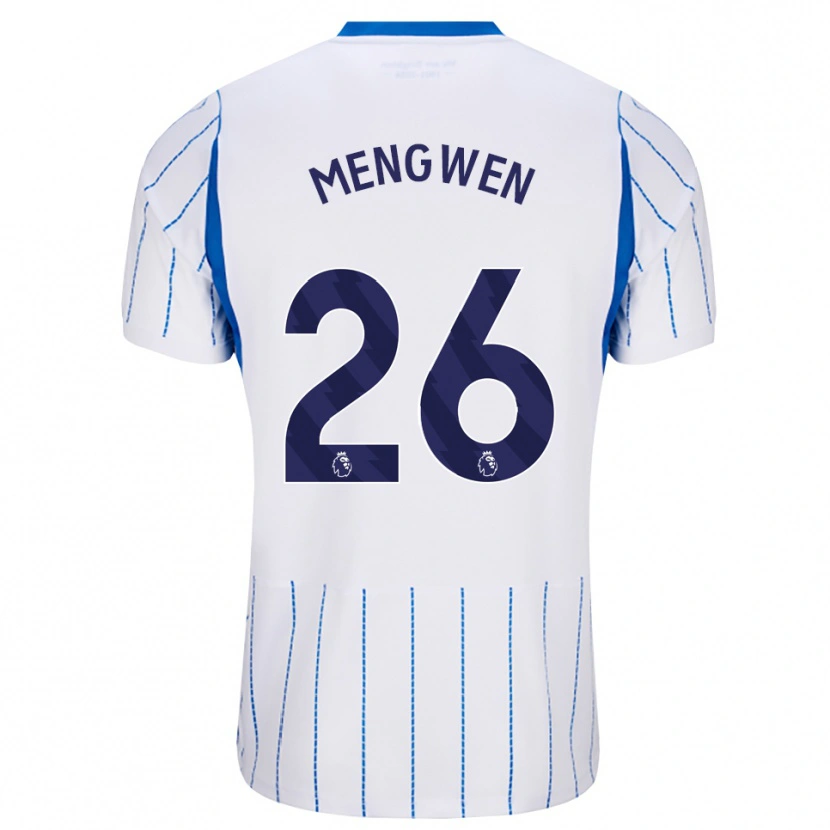 Danxen Dzieci Li Mengwen #26 Niebieski Chaber Biały Wyjazdowa Koszulka 2026/27 Koszulki Klubowe
