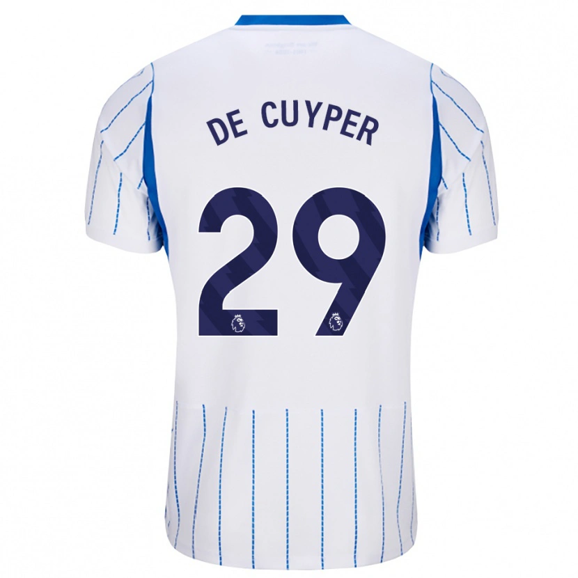 Danxen Dzieci Maxim De Cuyper #29 Niebieski Chaber Biały Wyjazdowa Koszulka 2026/27 Koszulki Klubowe