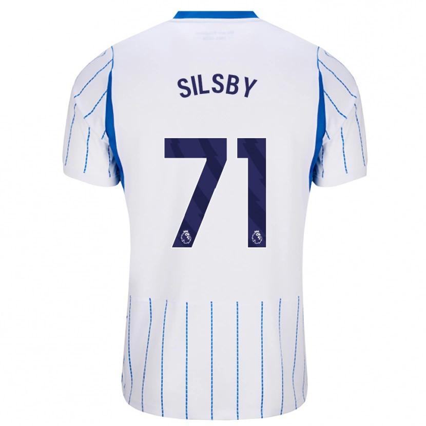 Danxen Dzieci Tyler Silsby #71 Niebieski Chaber Biały Wyjazdowa Koszulka 2026/27 Koszulki Klubowe