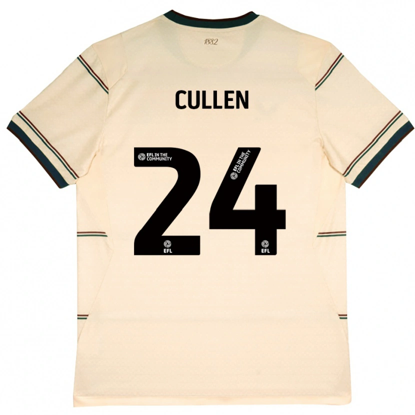 Danxen Dzieci Josh Cullen #24 Beżowy Bordowy Wyjazdowa Koszulka 2026/27 Koszulki Klubowe