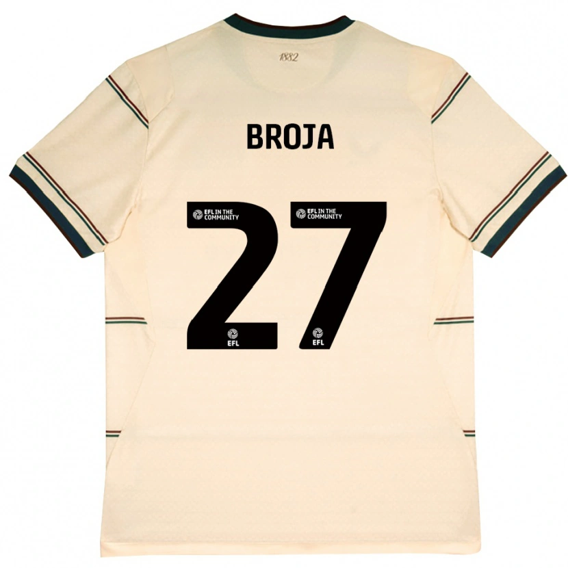 Danxen Dzieci Armando Broja #27 Beżowy Bordowy Wyjazdowa Koszulka 2026/27 Koszulki Klubowe