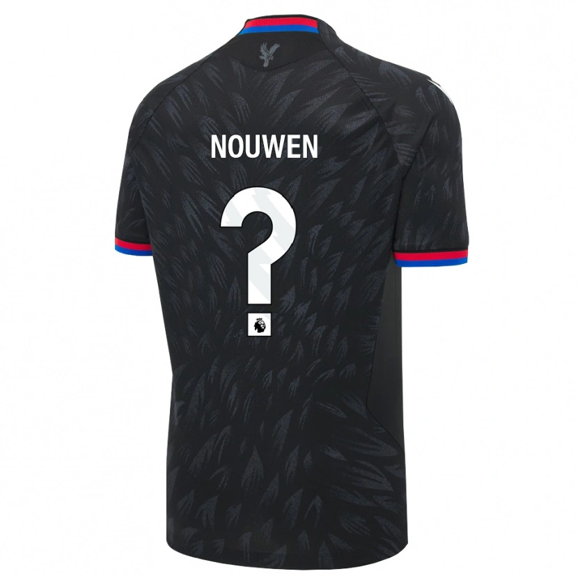 Danxen Dzieci Aniek Nouwen #0 Czarny Niebieski Czerwony Wyjazdowa Koszulka 2026/27 Koszulki Klubowe