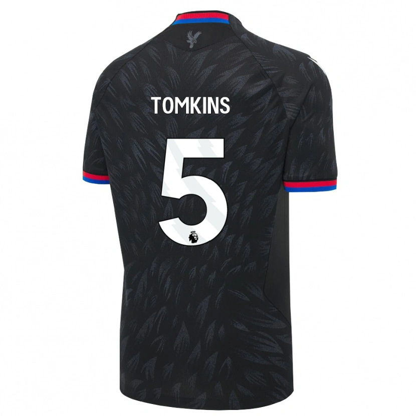 Danxen Dzieci James Tomkins #5 Czarny Niebieski Czerwony Wyjazdowa Koszulka 2026/27 Koszulki Klubowe