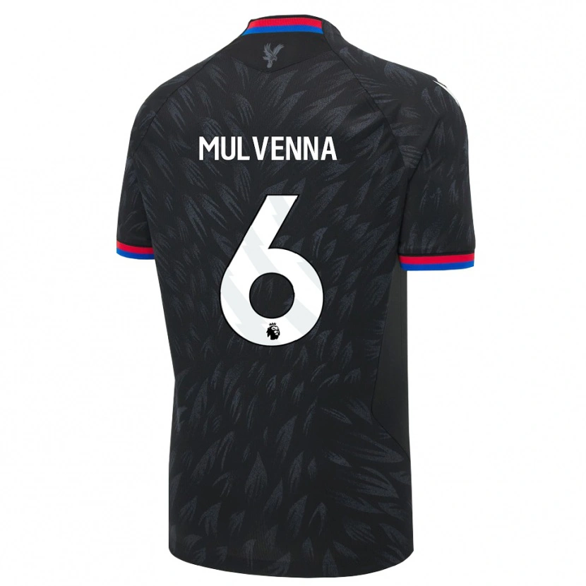 Danxen Dzieci Alfie Mulvenna #6 Czarny Niebieski Czerwony Wyjazdowa Koszulka 2026/27 Koszulki Klubowe