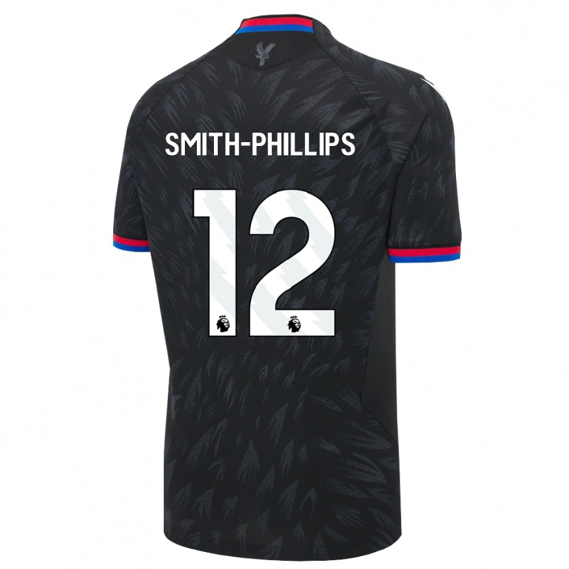 Danxen Dzieci Kairo Smith-Phillips #12 Czarny Niebieski Czerwony Wyjazdowa Koszulka 2026/27 Koszulki Klubowe