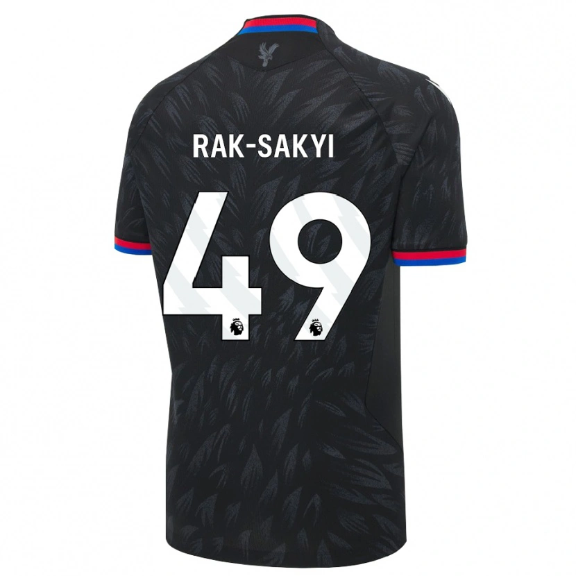 Danxen Dzieci Jesurun Rak-Sakyi #49 Czarny Niebieski Czerwony Wyjazdowa Koszulka 2026/27 Koszulki Klubowe