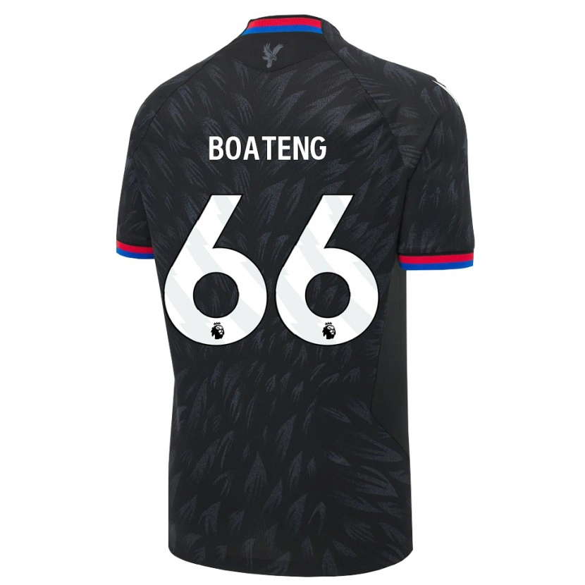 Danxen Dzieci David Boateng #66 Czarny Niebieski Czerwony Wyjazdowa Koszulka 2026/27 Koszulki Klubowe
