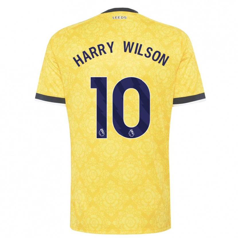 Danxen Dzieci Harry Wilson #10 Żółty Biały Czarny Wyjazdowa Koszulka 2026/27 Koszulki Klubowe