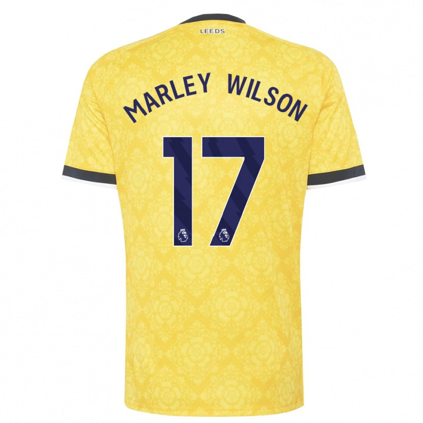 Danxen Dzieci Marley Wilson #17 Żółty Biały Czarny Wyjazdowa Koszulka 2026/27 Koszulki Klubowe