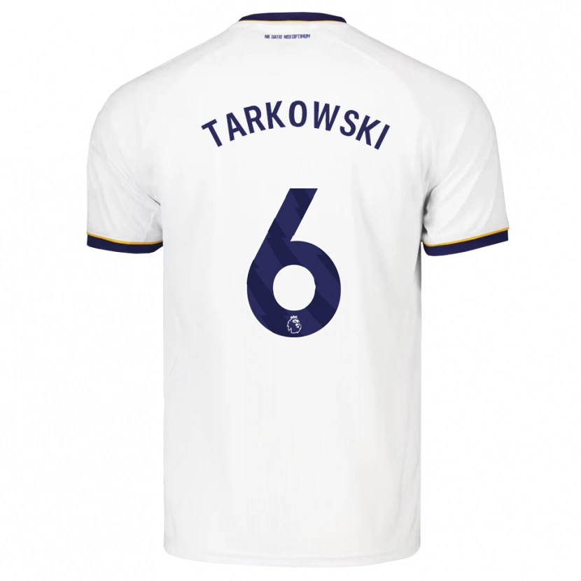 Danxen Dzieci James Tarkowski #6 Północnoniebieski Biały Żółty Wyjazdowa Koszulka 2026/27 Koszulki Klubowe
