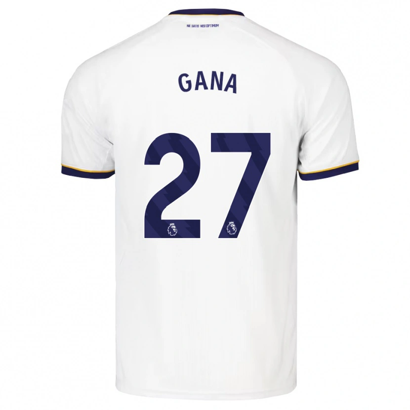 Danxen Dzieci Idrissa Gueye #27 Północnoniebieski Biały Żółty Wyjazdowa Koszulka 2026/27 Koszulki Klubowe