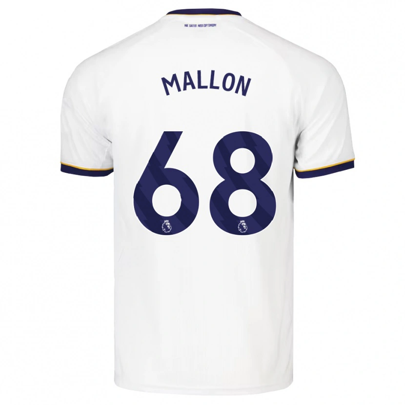 Danxen Dzieci Mathew Mallon #68 Północnoniebieski Biały Żółty Wyjazdowa Koszulka 2026/27 Koszulki Klubowe