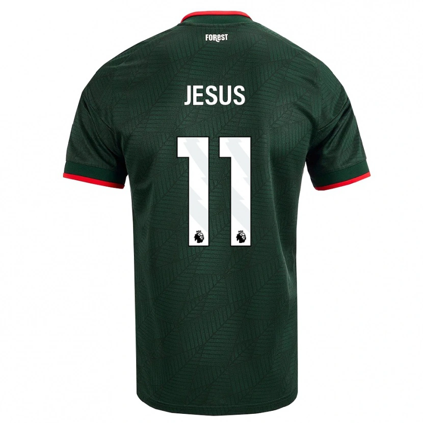 Danxen Dzieci Igor Jesus #11 Ciemnozielony Czerwony Wyjazdowa Koszulka 2026/27 Koszulki Klubowe