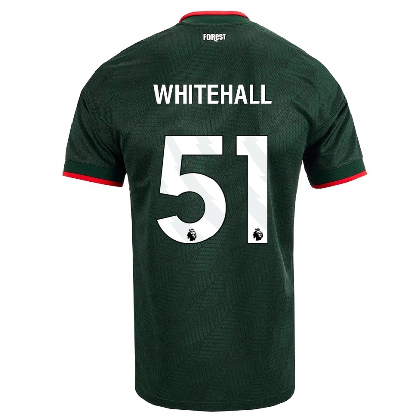 Danxen Dzieci Archie Whitehall #51 Ciemnozielony Czerwony Wyjazdowa Koszulka 2026/27 Koszulki Klubowe