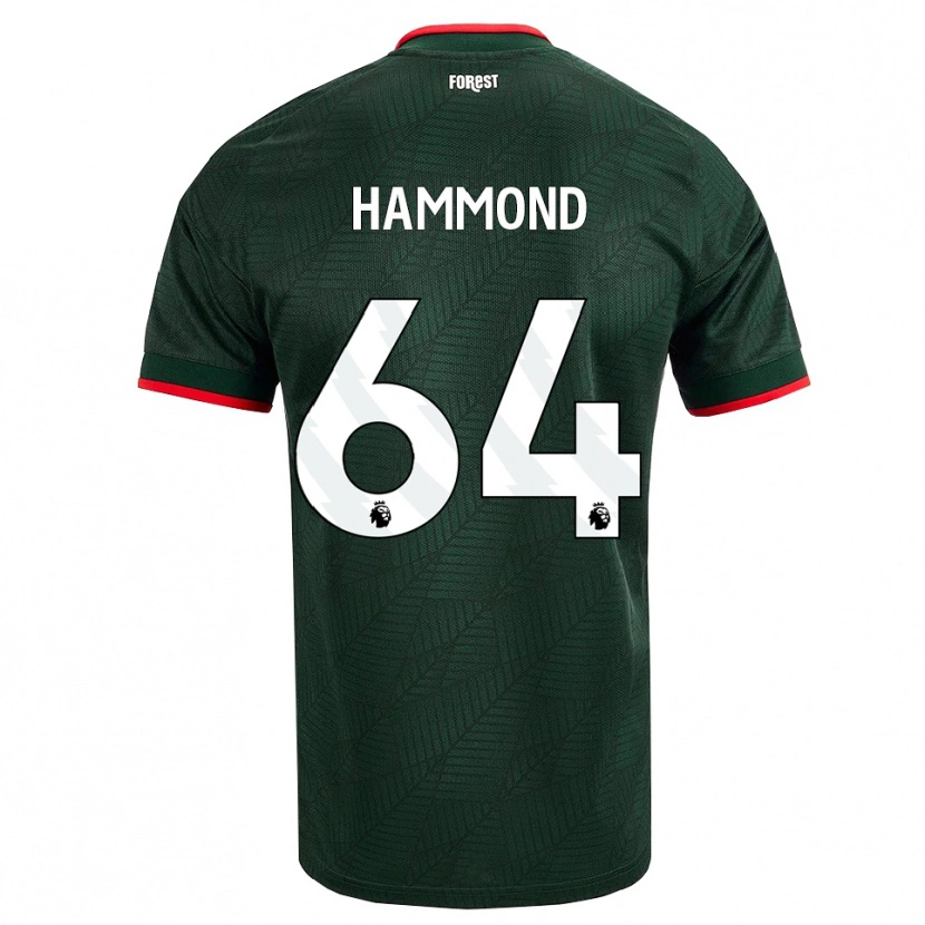 Danxen Dzieci Ben Hammond #64 Ciemnozielony Czerwony Wyjazdowa Koszulka 2026/27 Koszulki Klubowe