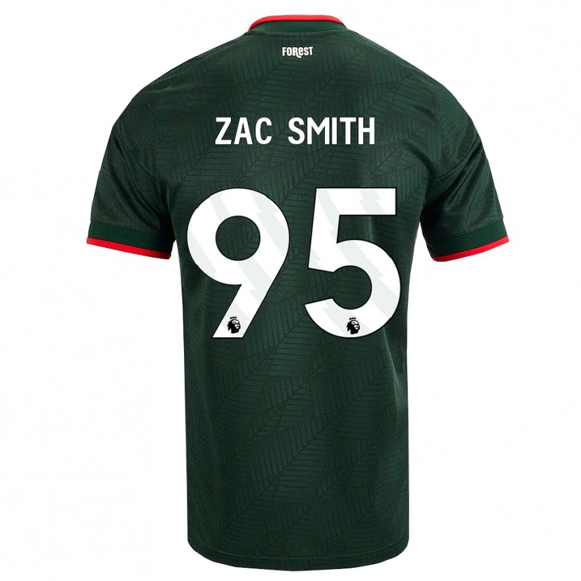 Danxen Dzieci Zac Smith #95 Ciemnozielony Czerwony Wyjazdowa Koszulka 2026/27 Koszulki Klubowe