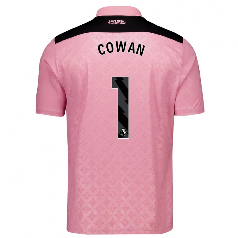 Danxen Dzieci Joe Cowan #1 Jasnoróżowy Czarny Wyjazdowa Koszulka 2026/27 Koszulki Klubowe