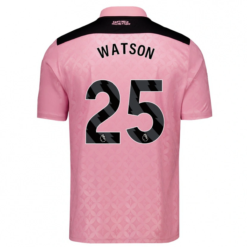 Danxen Dzieci Katy Watson #25 Jasnoróżowy Czarny Wyjazdowa Koszulka 2026/27 Koszulki Klubowe