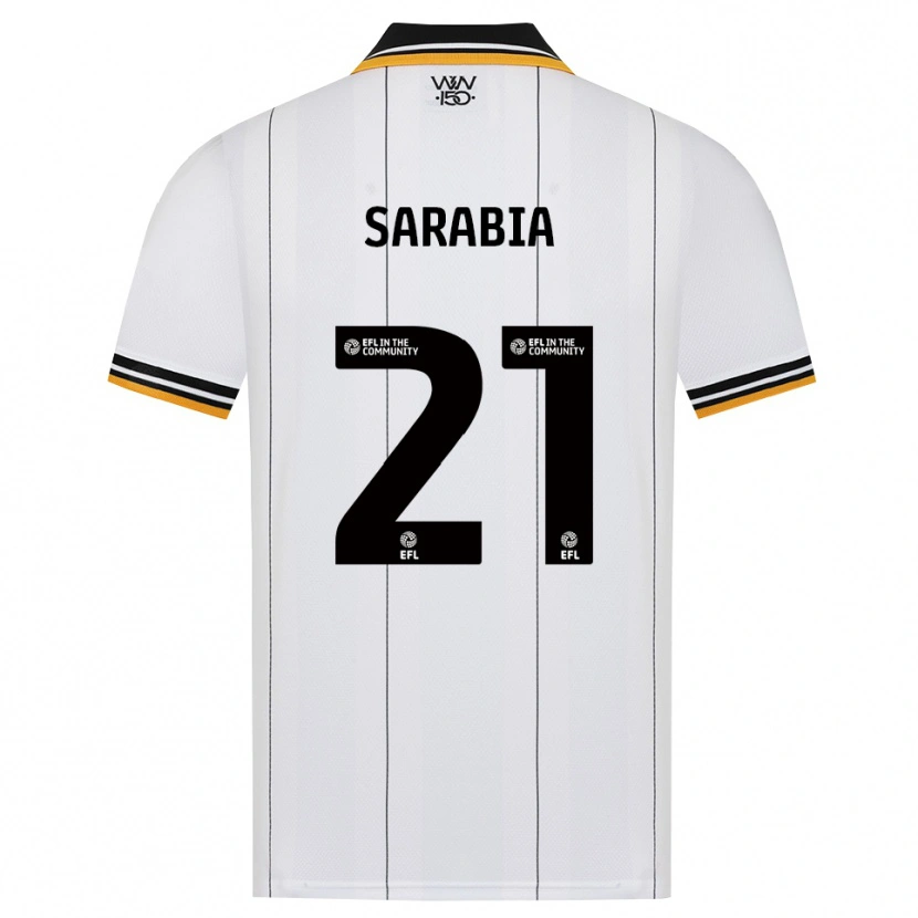 Danxen Dzieci Pablo Sarabia #21 Pomarańczowy Biały Czarny Wyjazdowa Koszulka 2026/27 Koszulki Klubowe