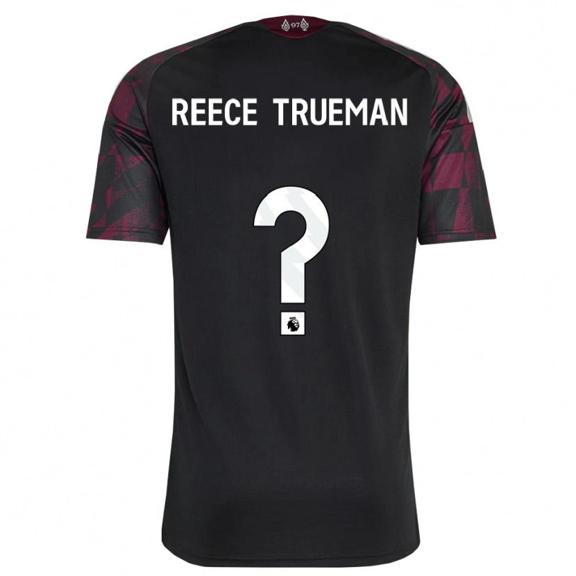 Danxen Dzieci Reece Trueman #0 Czarny Biały Fioletowy Trzeci Komplet Koszulka 2026/27 Koszulki Klubowe