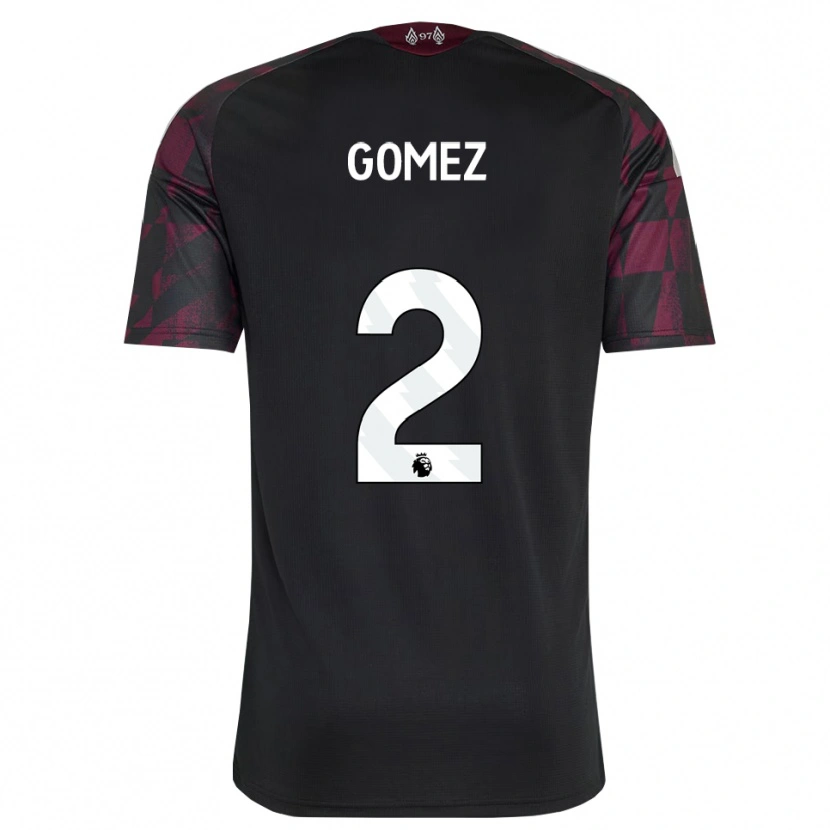 Danxen Dzieci Joe Gomez #2 Czarny Biały Fioletowy Trzeci Komplet Koszulka 2026/27 Koszulki Klubowe