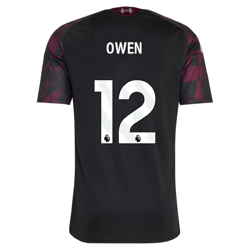 Danxen Dzieci Harvey Owen #12 Czarny Biały Fioletowy Trzeci Komplet Koszulka 2026/27 Koszulki Klubowe