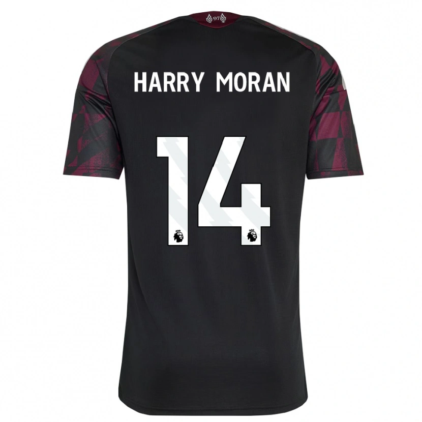 Danxen Dzieci Harry Moran #14 Czarny Biały Fioletowy Trzeci Komplet Koszulka 2026/27 Koszulki Klubowe