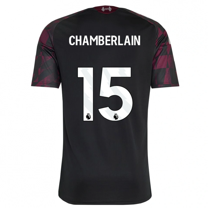 Danxen Dzieci Alex Oxlade Chamberlain #15 Czarny Biały Fioletowy Trzeci Komplet Koszulka 2026/27 Koszulki Klubowe