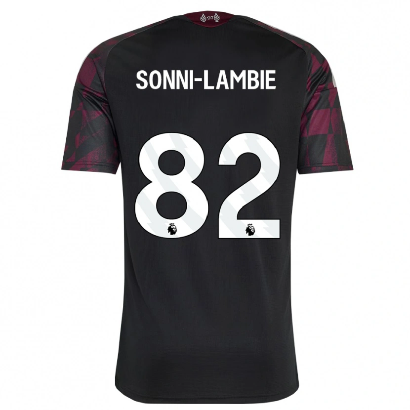 Danxen Dzieci Joshua Sonni-Lambie #82 Czarny Biały Fioletowy Trzeci Komplet Koszulka 2026/27 Koszulki Klubowe