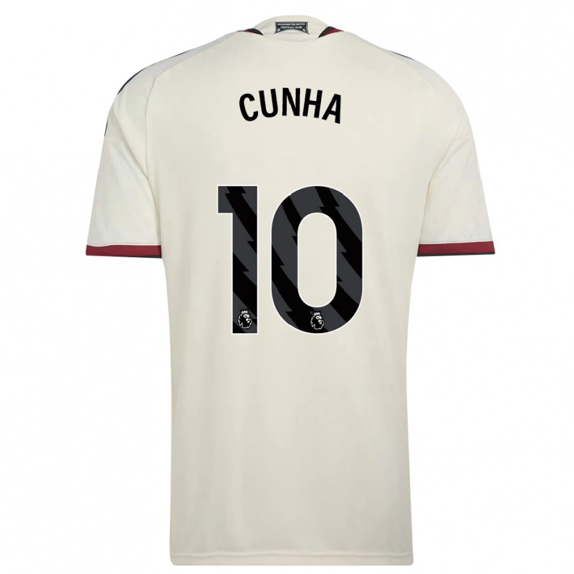 Danxen Dzieci Matheus Cunha #10 Beżowy Czarny Czerwony Trzeci Komplet Koszulka 2026/27 Koszulki Klubowe