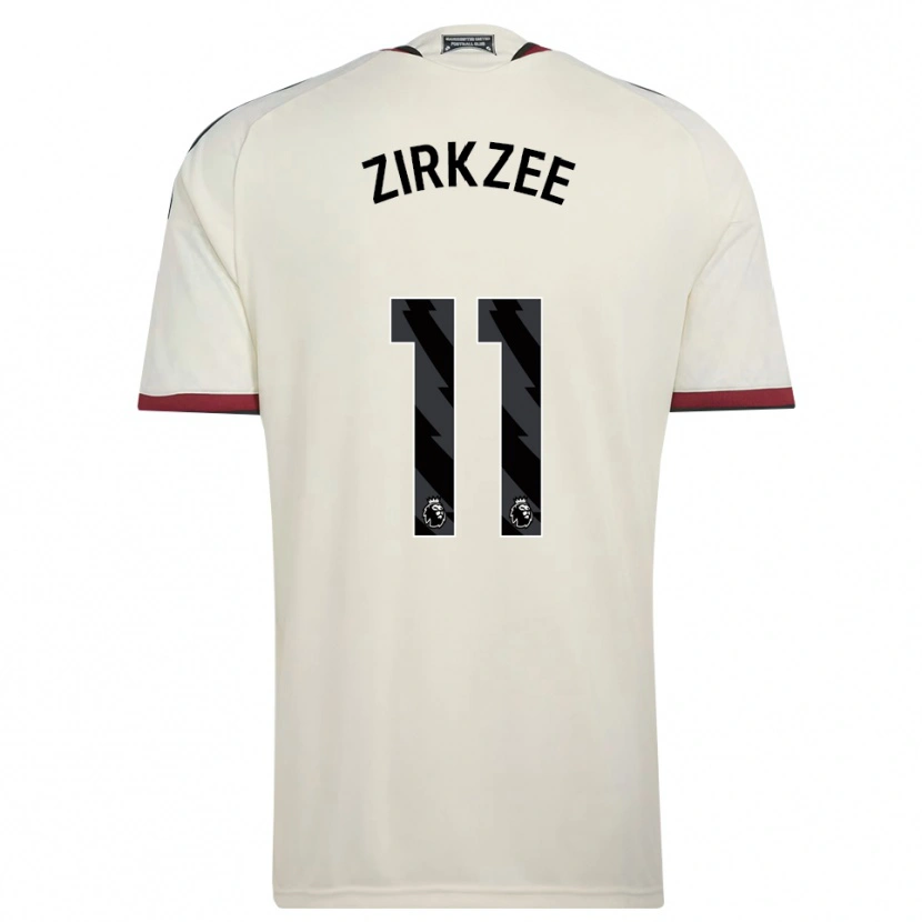 Danxen Dzieci Joshua Zirkzee #11 Beżowy Czarny Czerwony Trzeci Komplet Koszulka 2026/27 Koszulki Klubowe