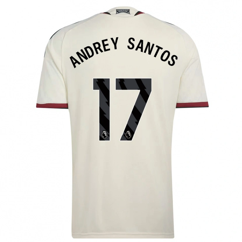 Danxen Dzieci Andrey Santos #17 Beżowy Czarny Czerwony Trzeci Komplet Koszulka 2026/27 Koszulki Klubowe