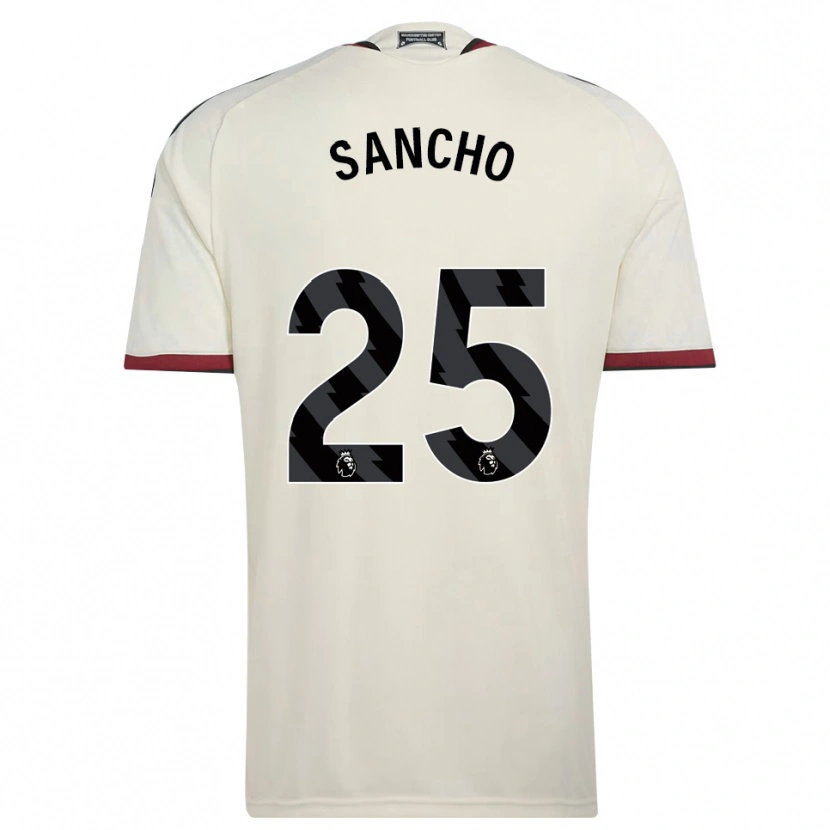 Danxen Dzieci Jadon Sancho #25 Beżowy Czarny Czerwony Trzeci Komplet Koszulka 2026/27 Koszulki Klubowe