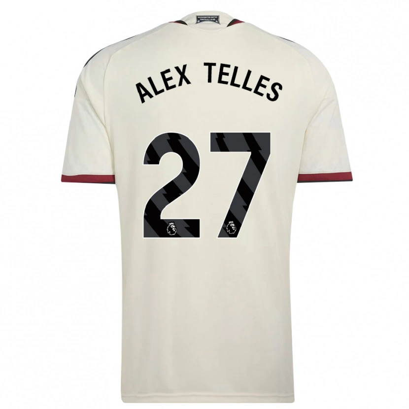 Danxen Dzieci Alex Nicolao Telles #27 Beżowy Czarny Czerwony Trzeci Komplet Koszulka 2026/27 Koszulki Klubowe