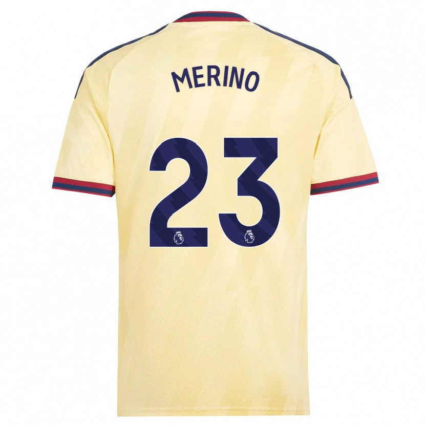 Danxen Dzieci Mikel Merino #23 Jasnożółty Północnoniebieski Trzeci Komplet Koszulka 2026/27 Koszulki Klubowe
