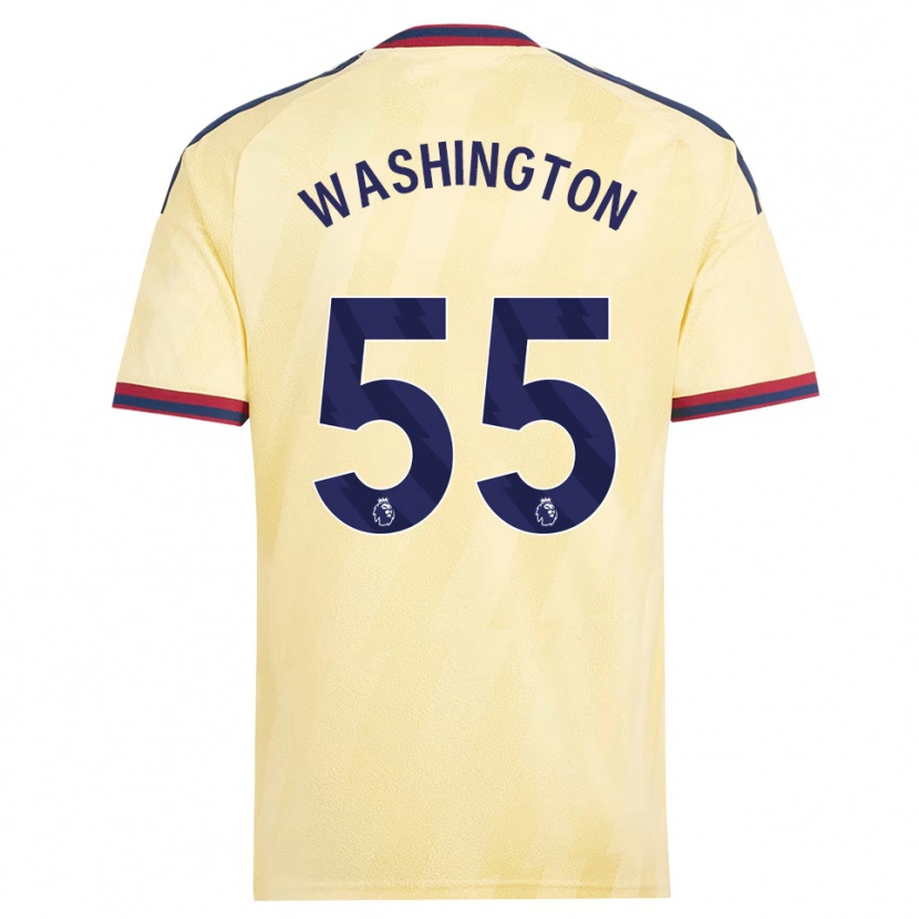 Danxen Dzieci Marcell Washington #55 Jasnożółty Północnoniebieski Trzeci Komplet Koszulka 2026/27 Koszulki Klubowe