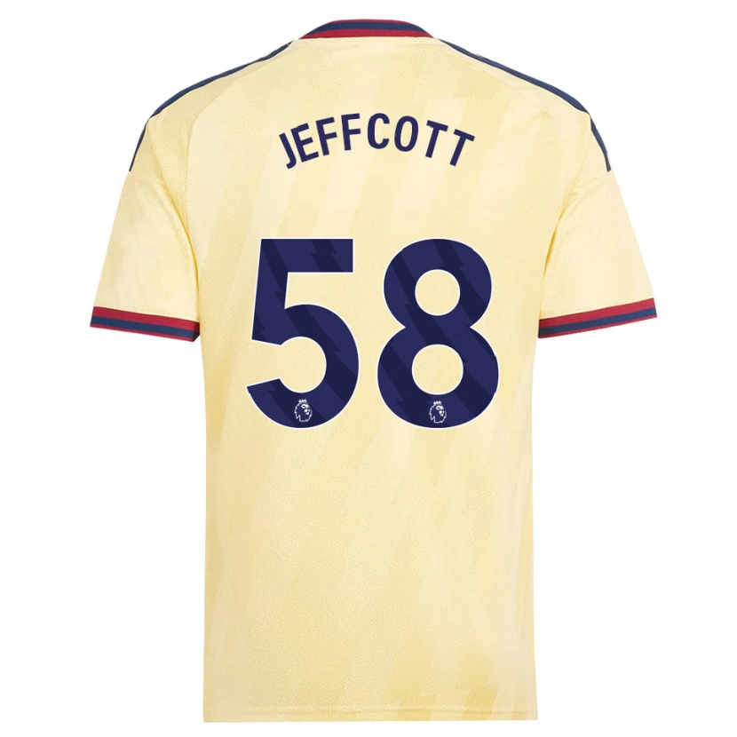 Danxen Dzieci Henry Jeffcott #58 Jasnożółty Północnoniebieski Trzeci Komplet Koszulka 2026/27 Koszulki Klubowe