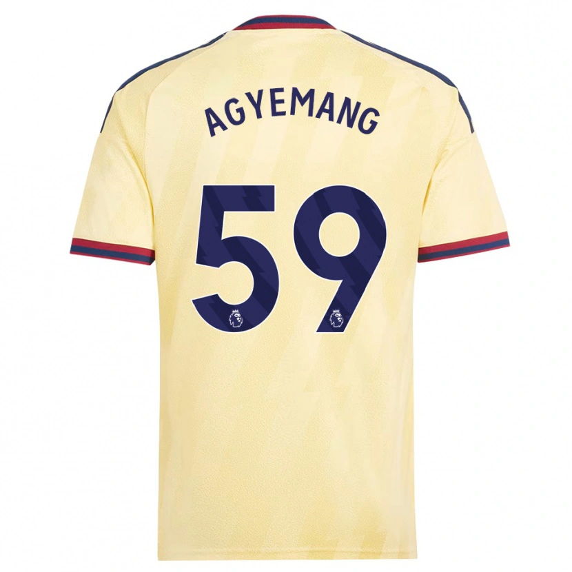 Danxen Dzieci Michelle Agyemang #59 Jasnożółty Północnoniebieski Trzeci Komplet Koszulka 2026/27 Koszulki Klubowe