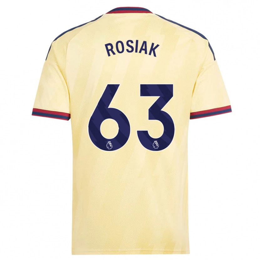 Danxen Dzieci Michal Rosiak #63 Jasnożółty Północnoniebieski Trzeci Komplet Koszulka 2026/27 Koszulki Klubowe