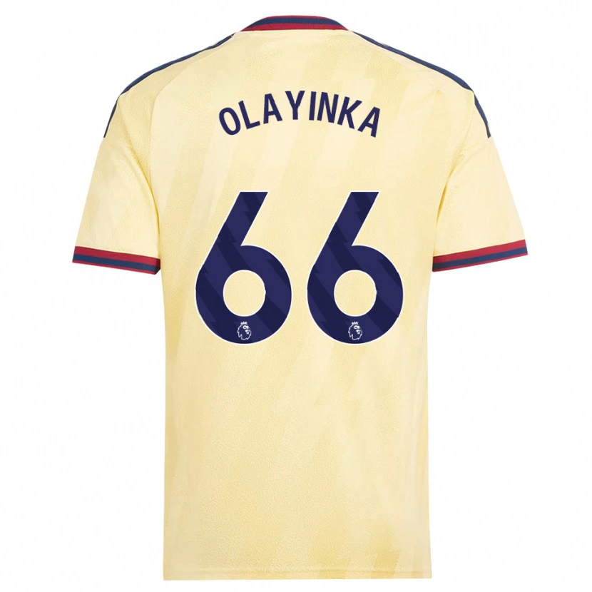 Danxen Dzieci James Olayinka #66 Jasnożółty Północnoniebieski Trzeci Komplet Koszulka 2026/27 Koszulki Klubowe