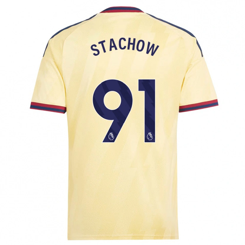 Danxen Dzieci Patrick Stachow #91 Jasnożółty Północnoniebieski Trzeci Komplet Koszulka 2026/27 Koszulki Klubowe