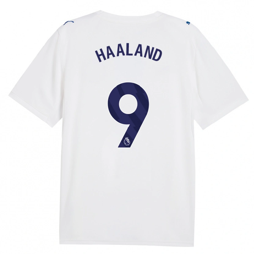 Danxen Dzieci Erling Haaland #9 Granatowy Biały Trzeci Komplet Koszulka 2026/27 Koszulki Klubowe