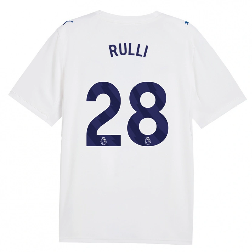 Danxen Dzieci Gerónimo Rulli #28 Granatowy Biały Trzeci Komplet Koszulka 2026/27 Koszulki Klubowe