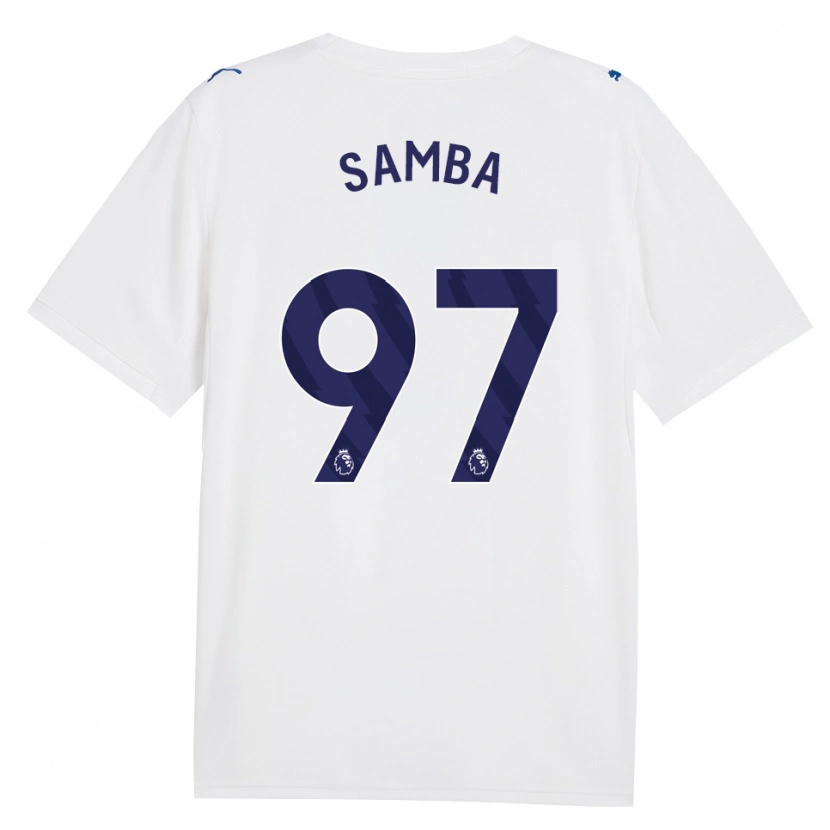 Danxen Dzieci Tyrone Samba #97 Granatowy Biały Trzeci Komplet Koszulka 2026/27 Koszulki Klubowe