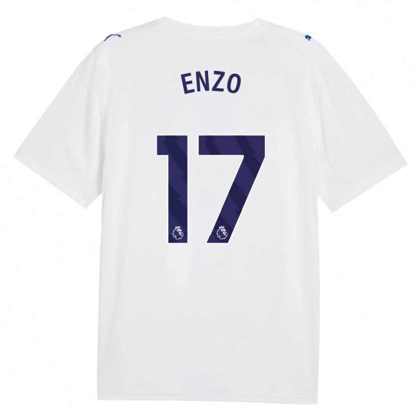 Danxen Dzieci Enzo Fernández #17 Granatowy Biały Trzeci Komplet Koszulka 2026/27 Koszulki Klubowe