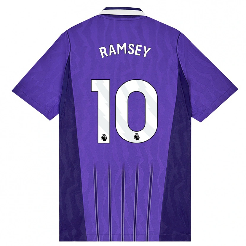 Danxen Dzieci Cole Ramsey #10 Fioletowy Biały Trzeci Komplet Koszulka 2026/27 Koszulki Klubowe