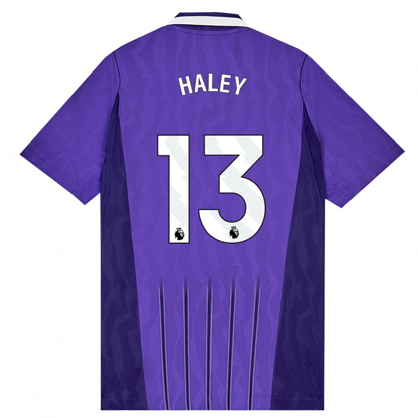 Danxen Dzieci Micah Haley #13 Fioletowy Biały Trzeci Komplet Koszulka 2026/27 Koszulki Klubowe