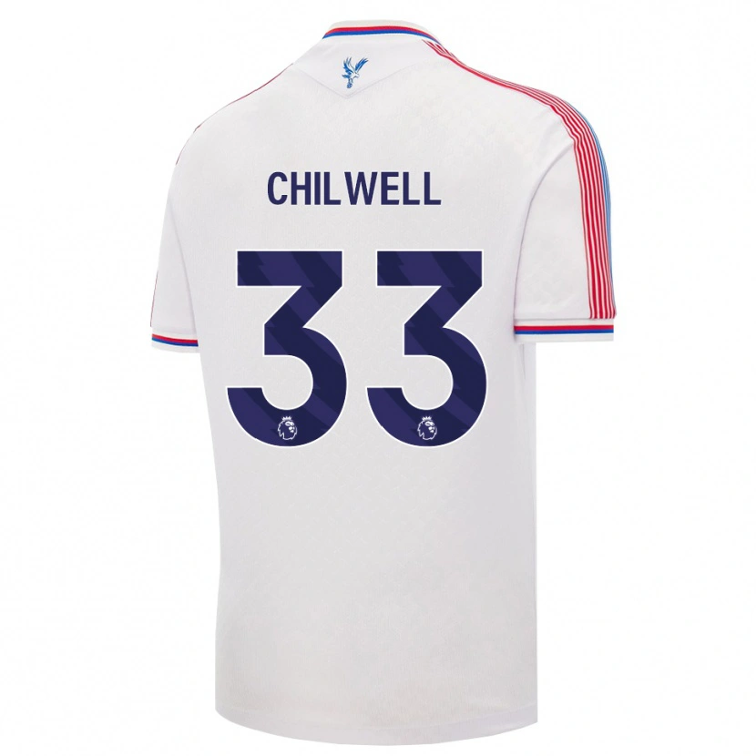 Danxen Dzieci Ben Chilwell #33 Biały Czerwony Niebieski Domowa Koszulka 2026/27 Koszulki Klubowe
