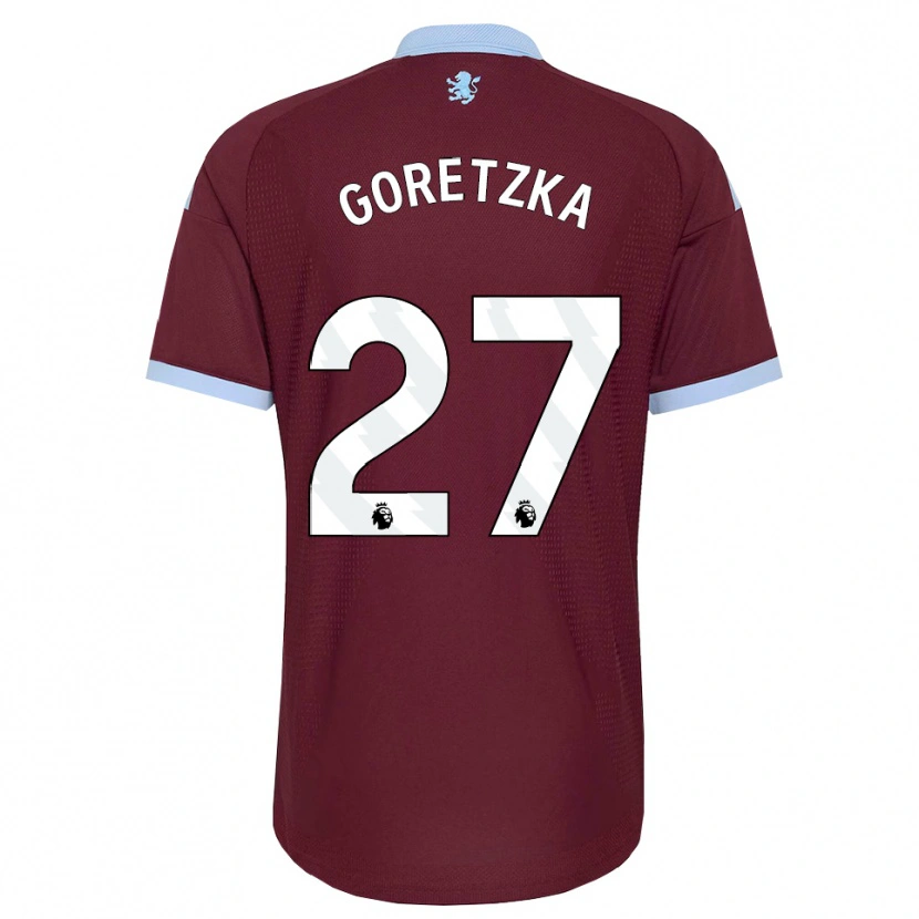 Danxen Dzieci Leon Goretzka #27 Niebieski Chaber Bordowy Domowa Koszulka 2026/27 Koszulki Klubowe